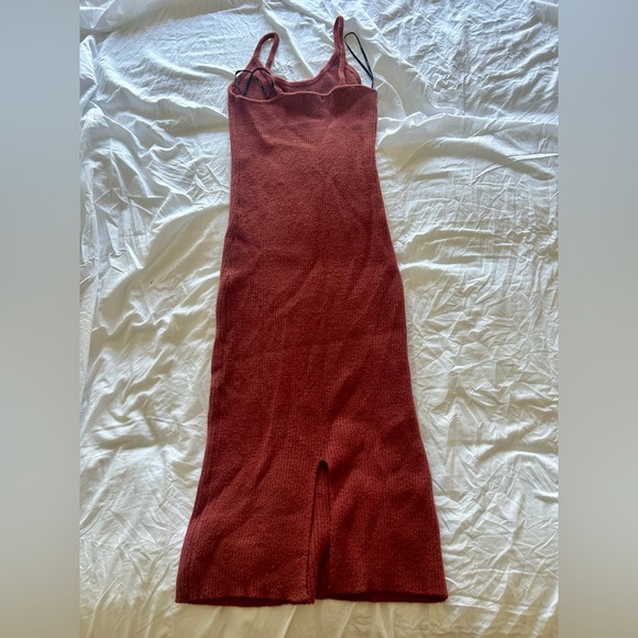 Forever 21 Terracotta Burnt Orange Midi Dress - Picture 4 of 7